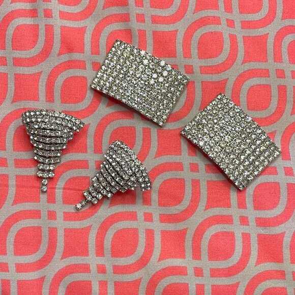 Two Sets of Vintage Shoe Clips - Picture 1 of 8